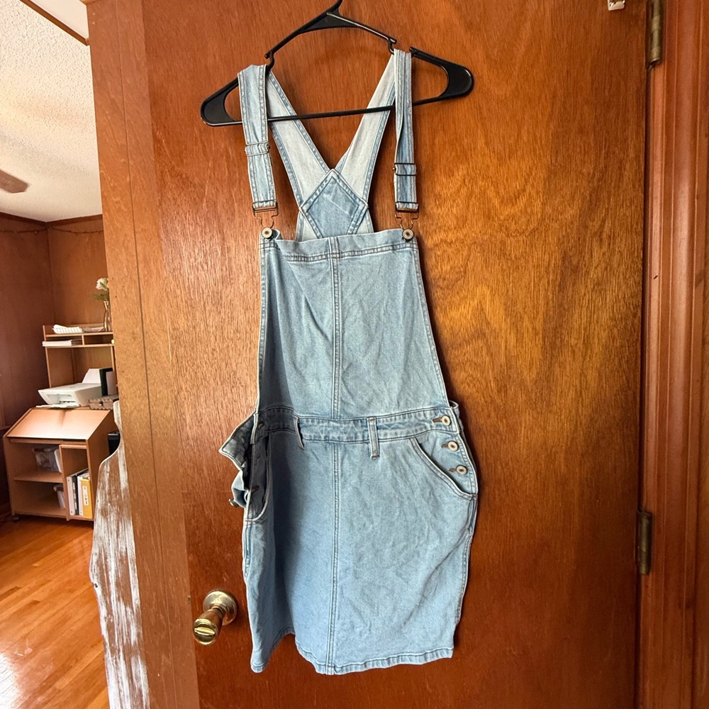 KanCan Light Blue Denim Overalls